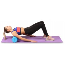 Ролик массажный для йоги INDIGO Foam roll IN045 30*15 см Синий